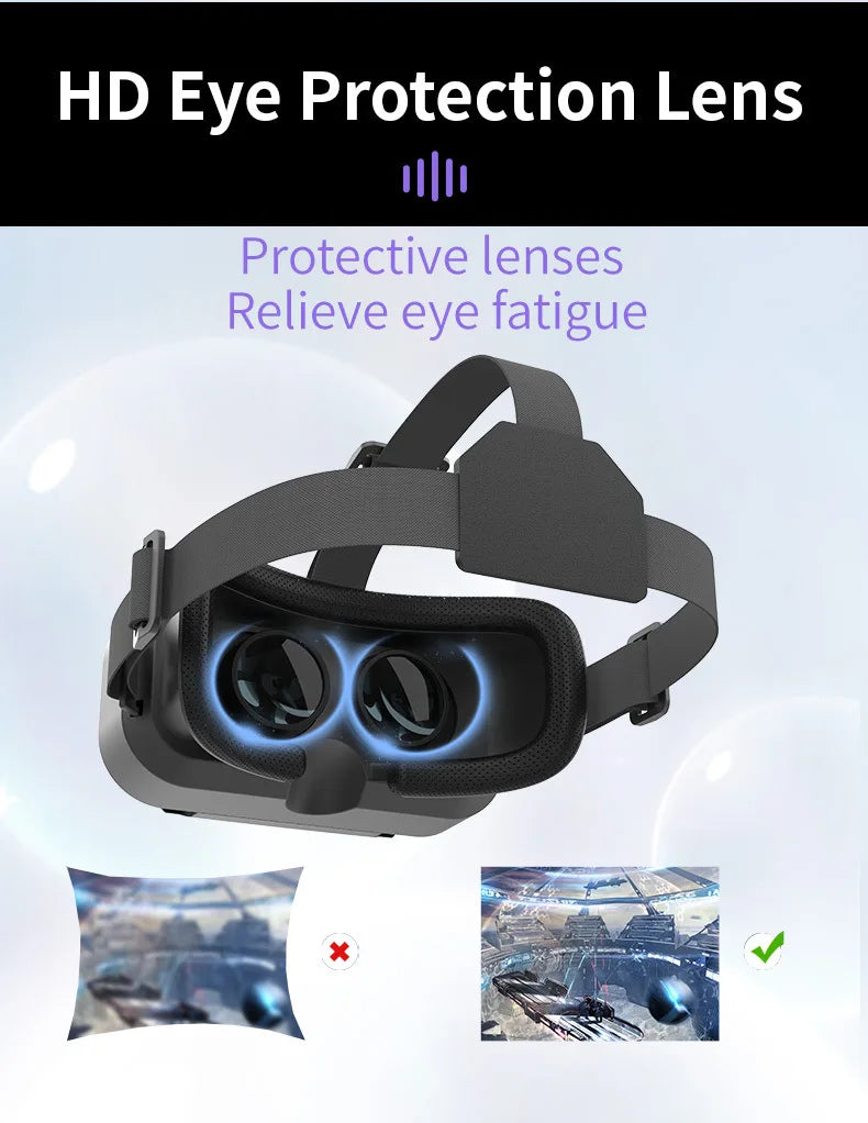 SHINECON 3D Helmet VR Glasses 3D Glasses Virtual Reality Glasses VR Headset For Google cardboard 5-7' Mobile with original box