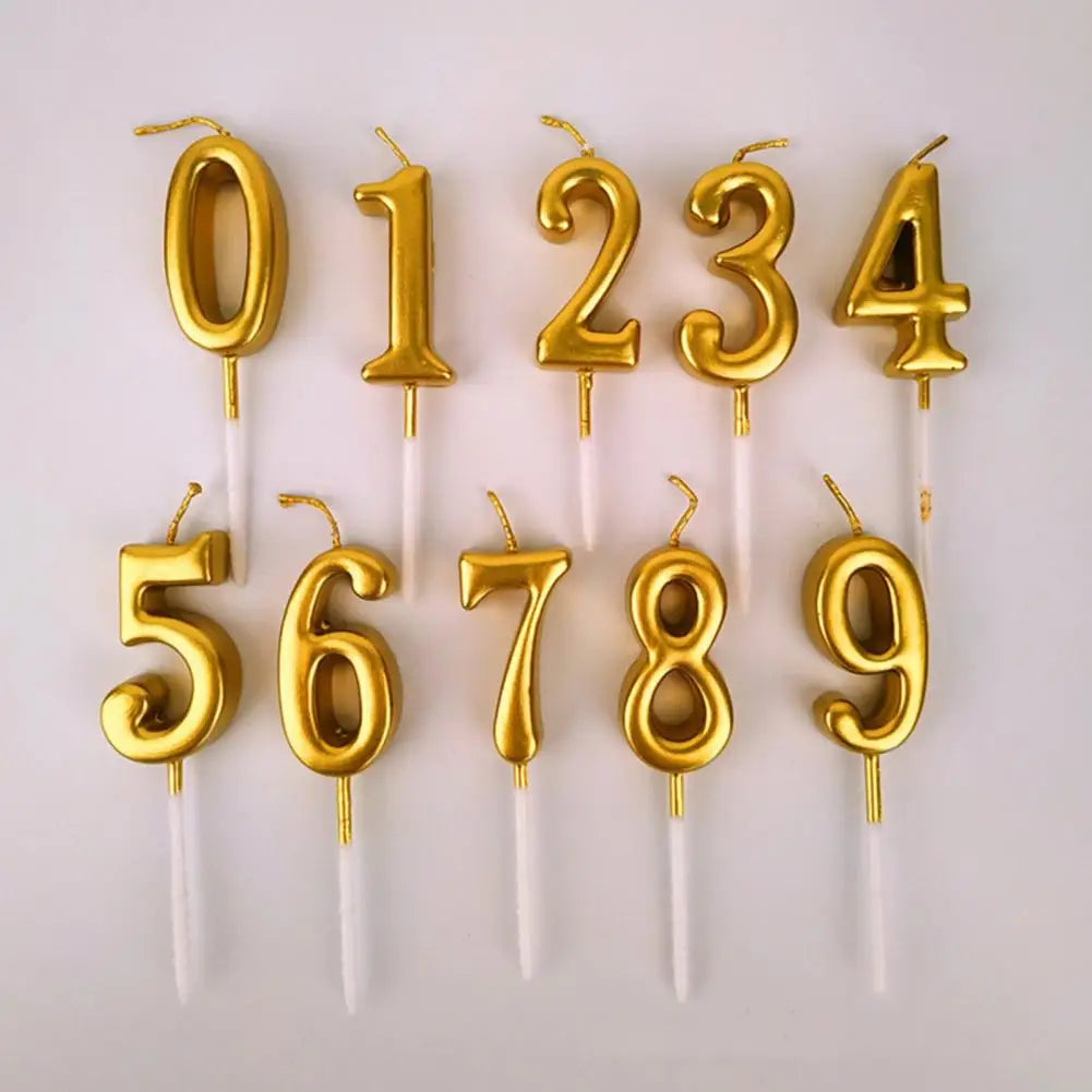 1 2 3 4 5 6 7 8 9 0 Number Birthday Candles Glitter Kids Birthday Candles Cake Topper Wedding Decoration Cake Decorating Candles