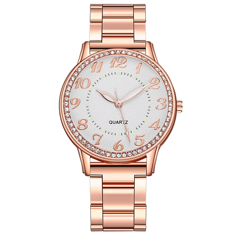 Elegant Dress Mesh Belt Rhinestones Quartz Watches  Luxury  Bracelet Quartz Watches for Women  BusinessClock Relogio Feminino