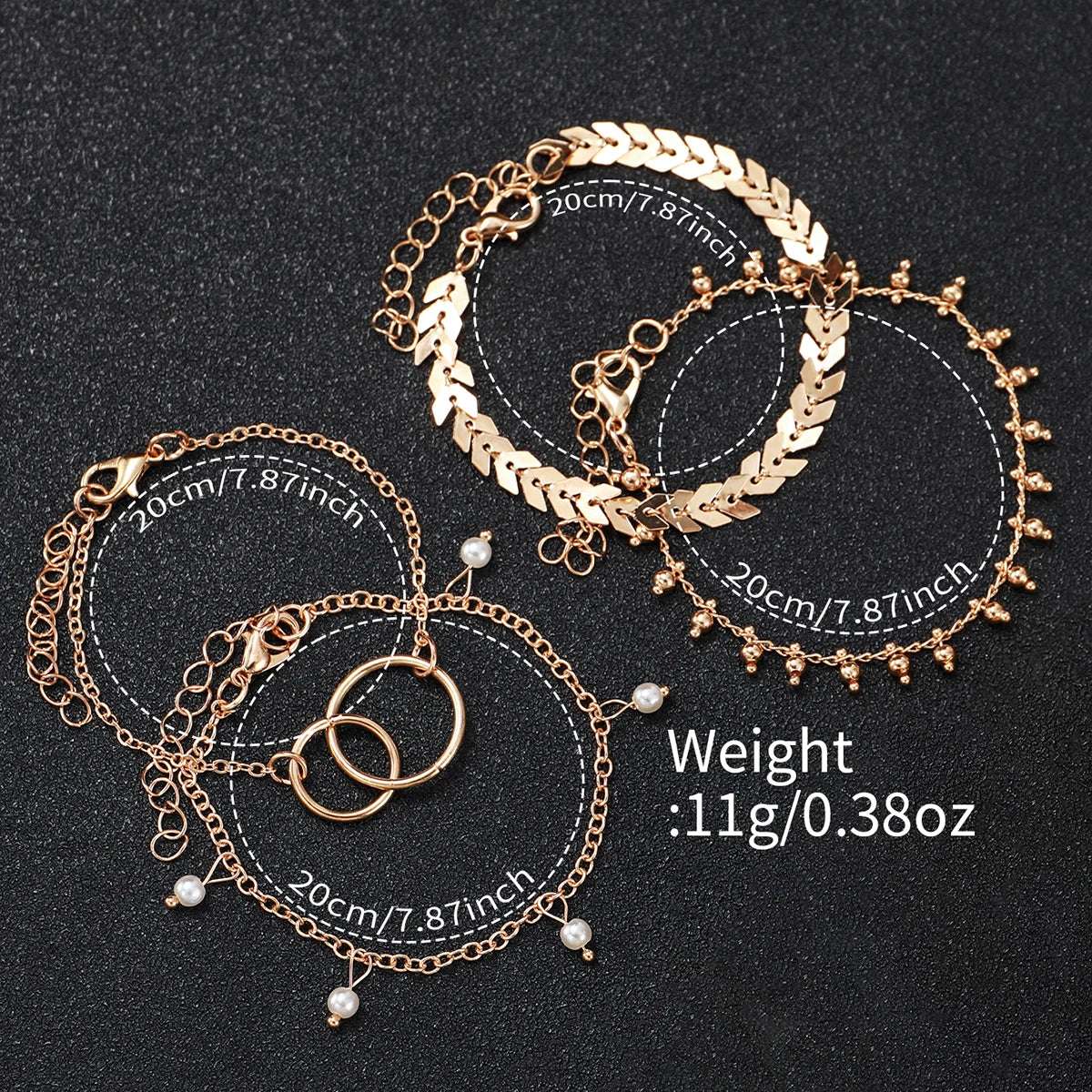 Fashion Women Golden Color Stainless Steel Quartz Watch With Bracelet Set 5PCs- Elegant Design Best Selling Product