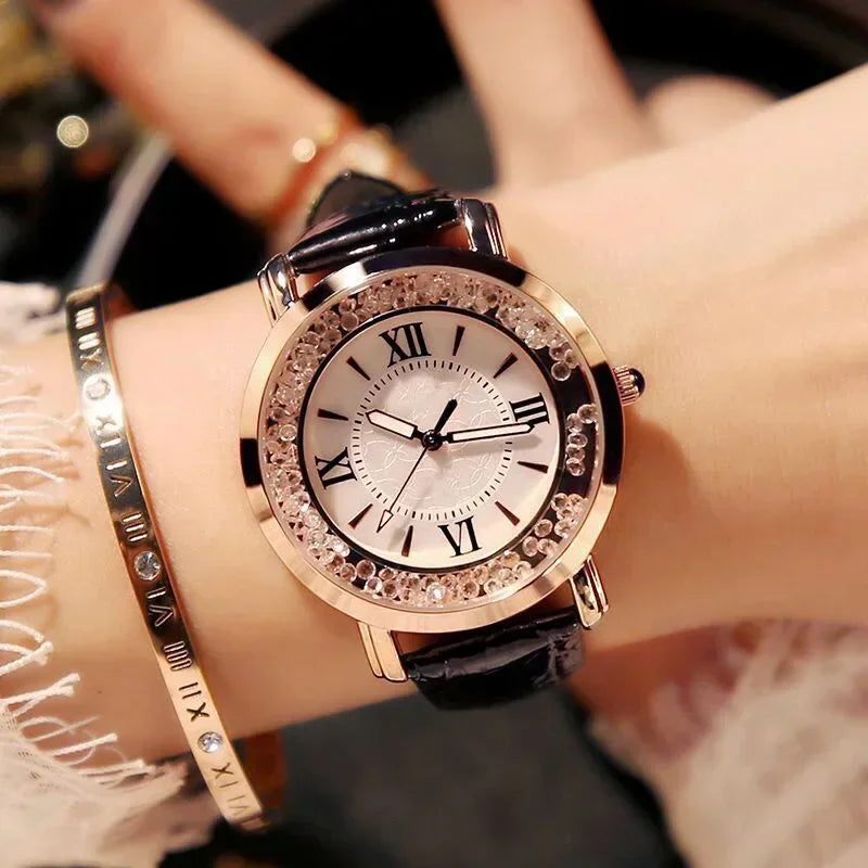 Trend Women's Watch Light Luxury Fashion Quartz Watches, Fashion Leisure Student Simple Belt Roman Numeral Quartz Wristwatches