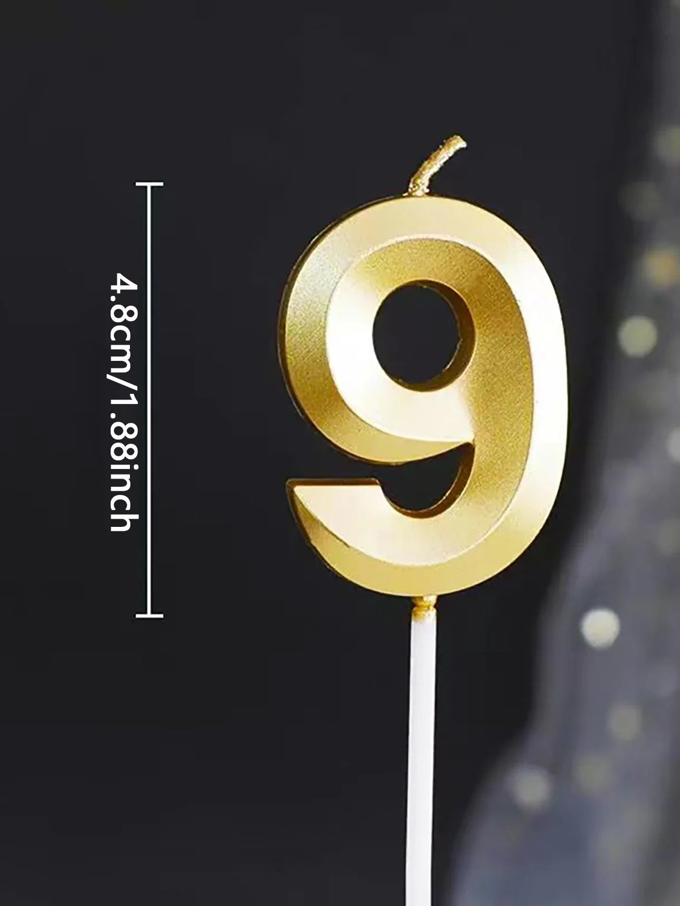 1pc-Birthday candles, cake digital candles, sparkling cake top decorations for parties, weddings, and birthday decorations