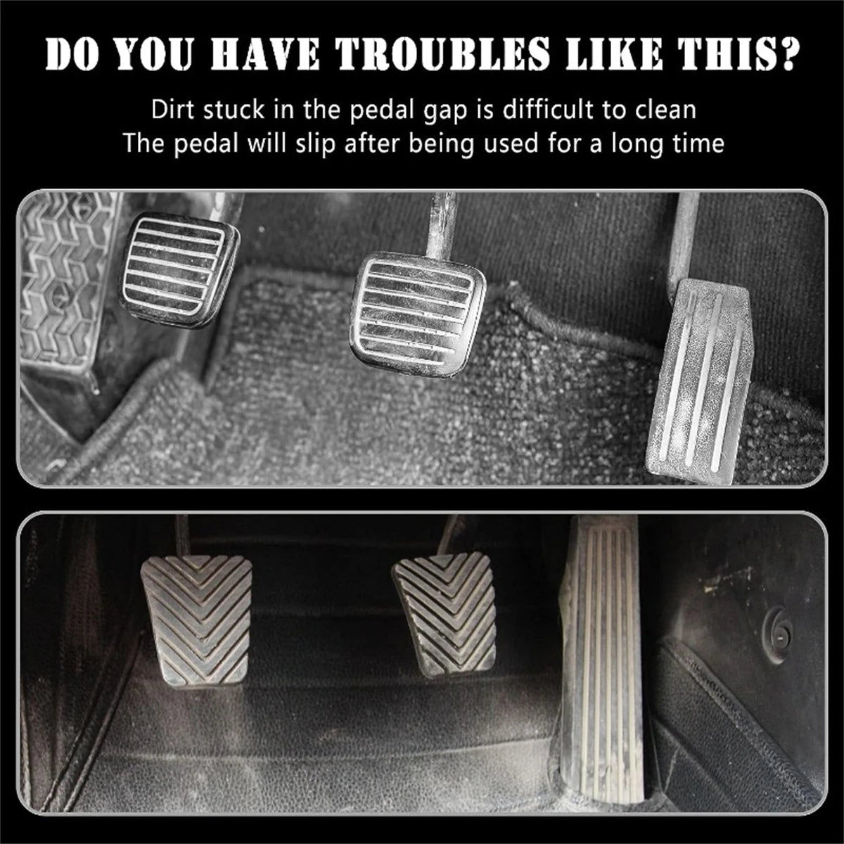 1set Car Pedal Protection Cover Car Brake Accelerator Pedal Manual Gear Pedal For Car Universal Pedal