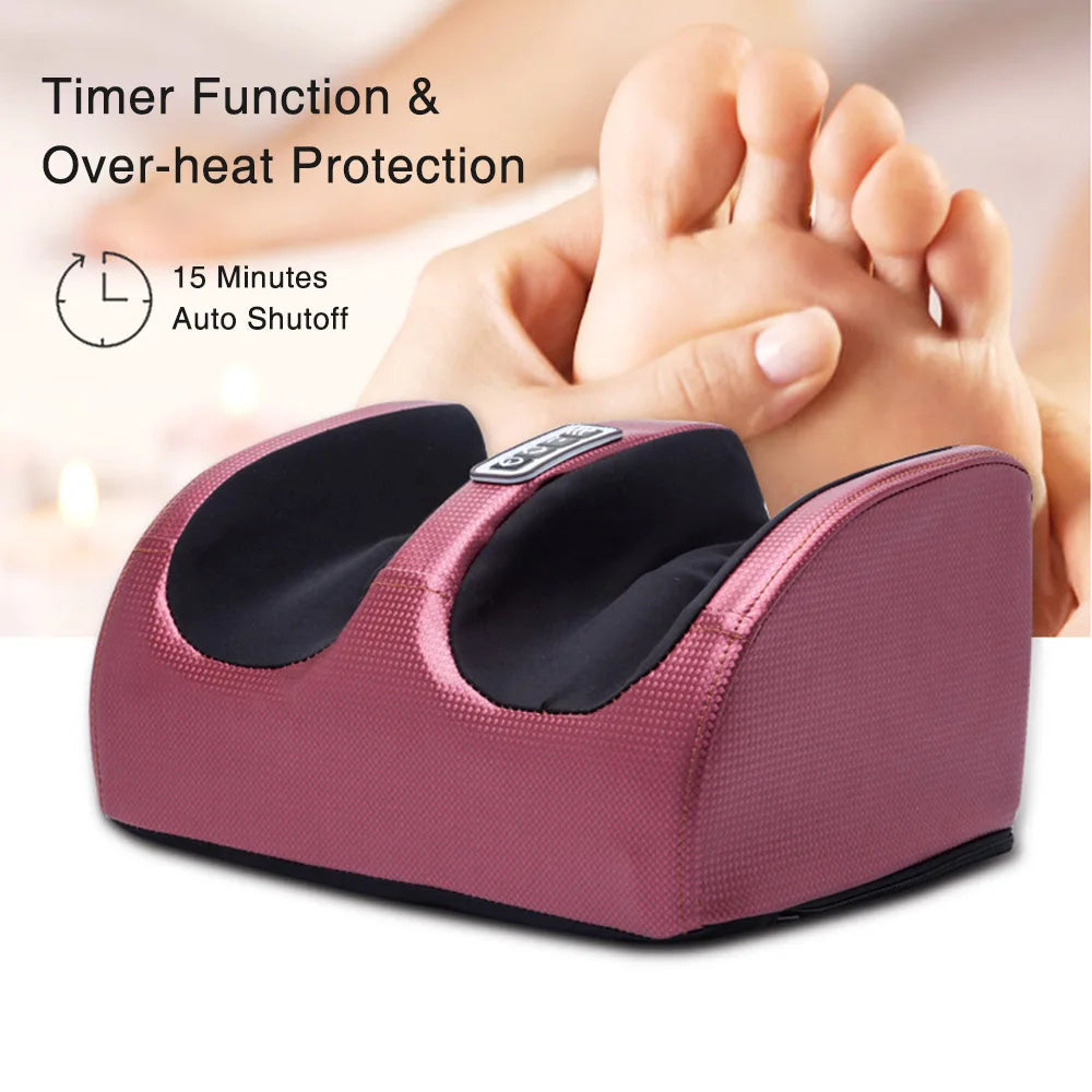 Foot and Calf Massager with Heat Shiatsu Electric Kneading Foot Massager Machine for Pain Relief Promotes Blood Circulation
