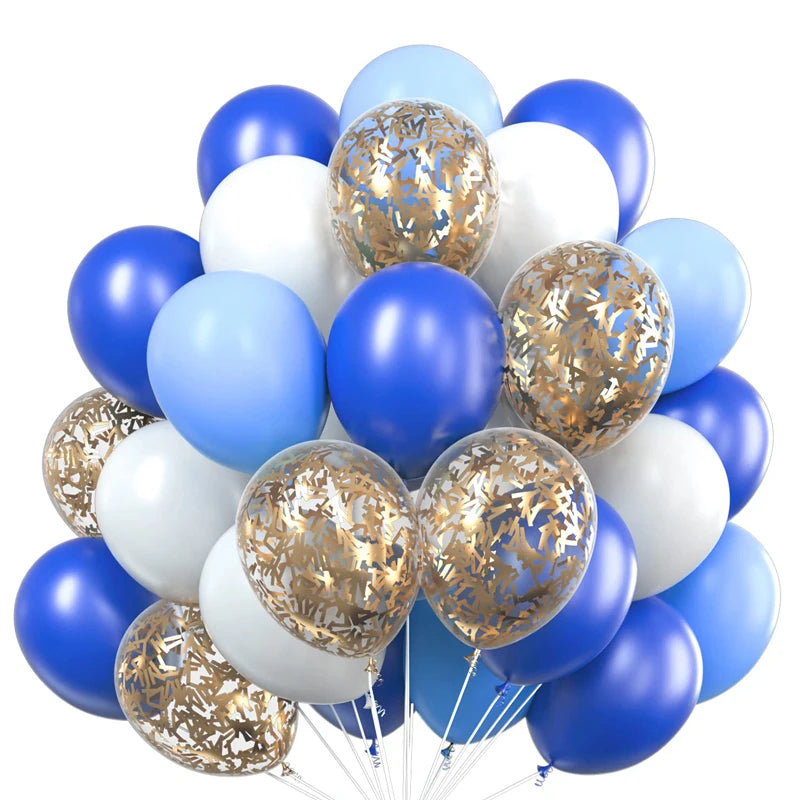 10inch Gold Confetti Metallic Balloons Macaroon Latex Ballon Baby Shower Globos Adult Anniversary Wedding Birthday Party Decor