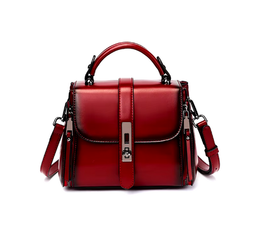 Women Fashion Small Square Shoulder Bags Lock Solid Color PU Leather Messenger Bag Flap Crossbody Bag Luxury Designer Handbags