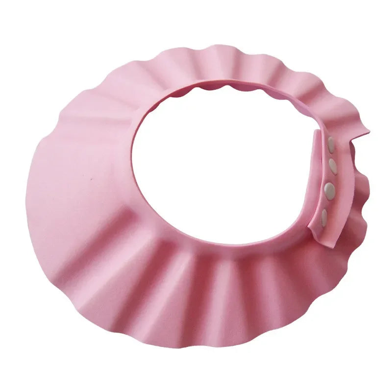 Baby Shower Soft Cap Adjustable Hair Wash Hat for Kids Ear Protection Safe Children Shampoo Bathing Shower Protect Head Elegant Bathing Cap Kids