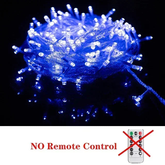 5M-100M Led Christmas Lights Outdoor led Fairy String Lights for Tree Ramadan 2024 Party Holiday Wedding Garland Decoration