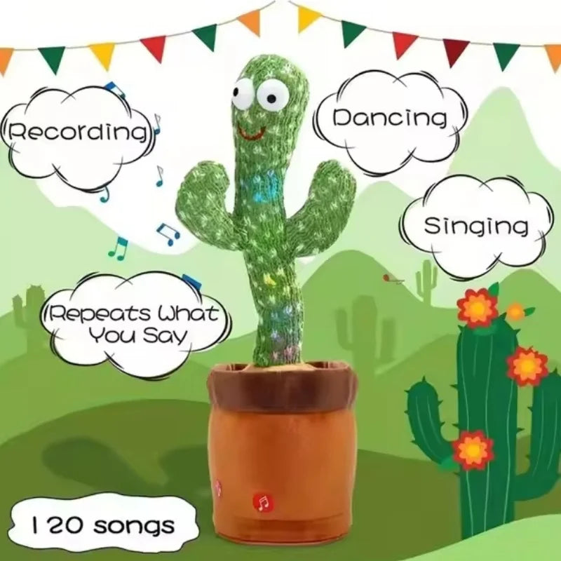 1 Piece -Talking And Dancing Cactus Toy For Baby Boys And Girls,Singing Recording,Gift That Can Talk To You Repeatedly-Perfect Choice For Kids