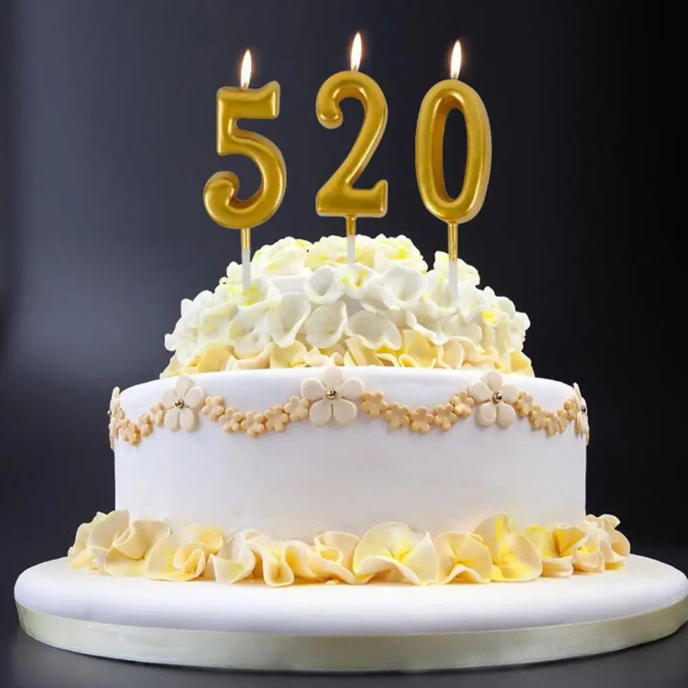 1 2 3 4 5 6 7 8 9 0 Number Birthday Candles Glitter Kids Birthday Candles Cake Topper Wedding Decoration Cake Decorating Candles