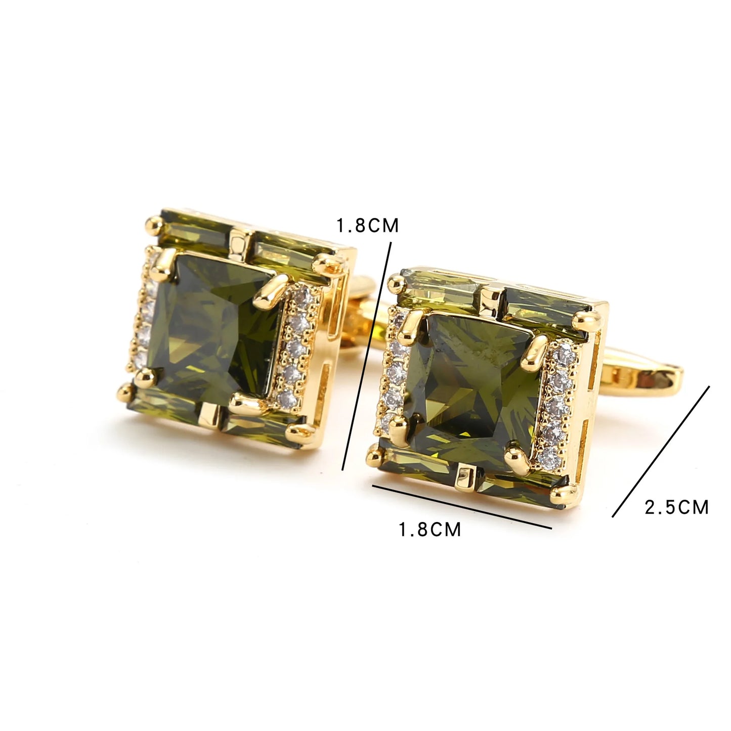 Luxury Brand Diamond Cufflinks For Mens Shirts Jewelry Novelty Button French Style Gold Crystal Cuff Links