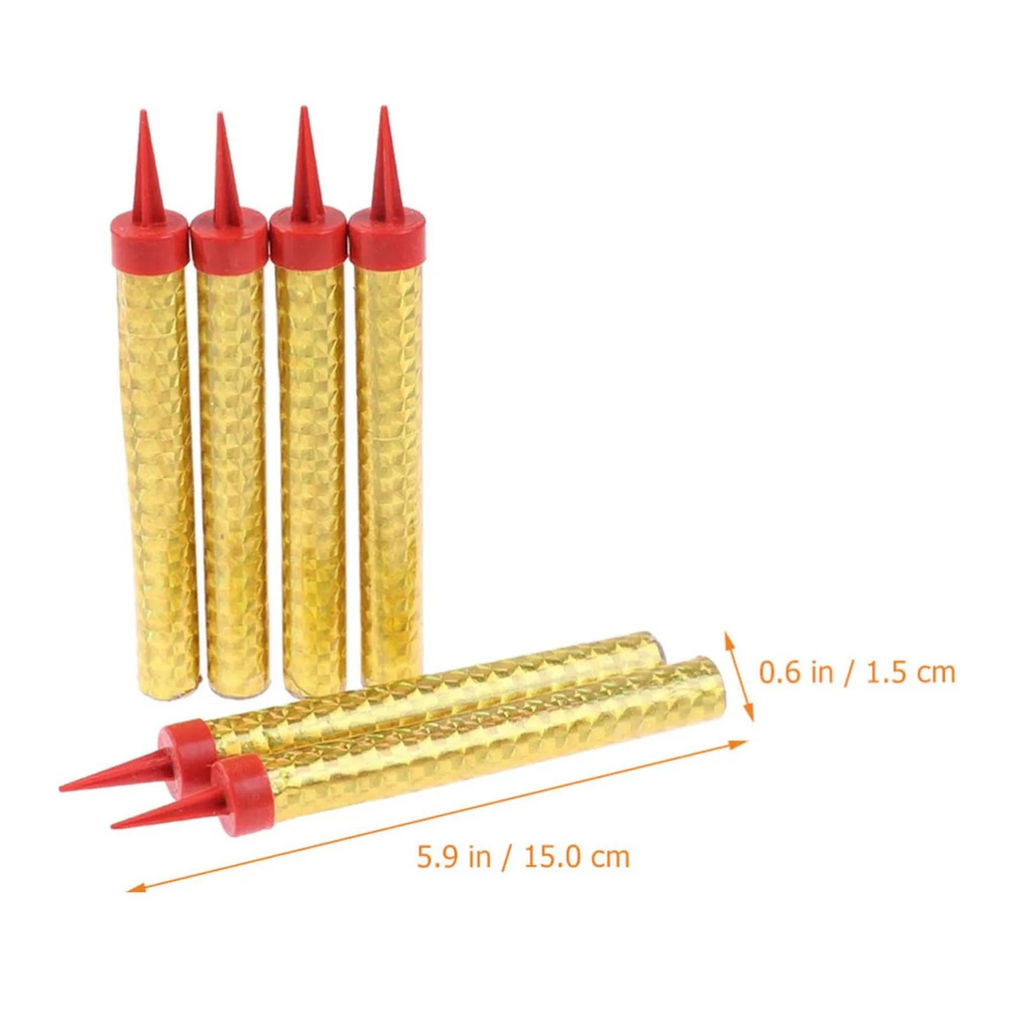 King Of Sparklers Pack Of 6 Gold Wrapping Sparkling Candles For Birthday Wedding Anniversary Halloween Party Candle