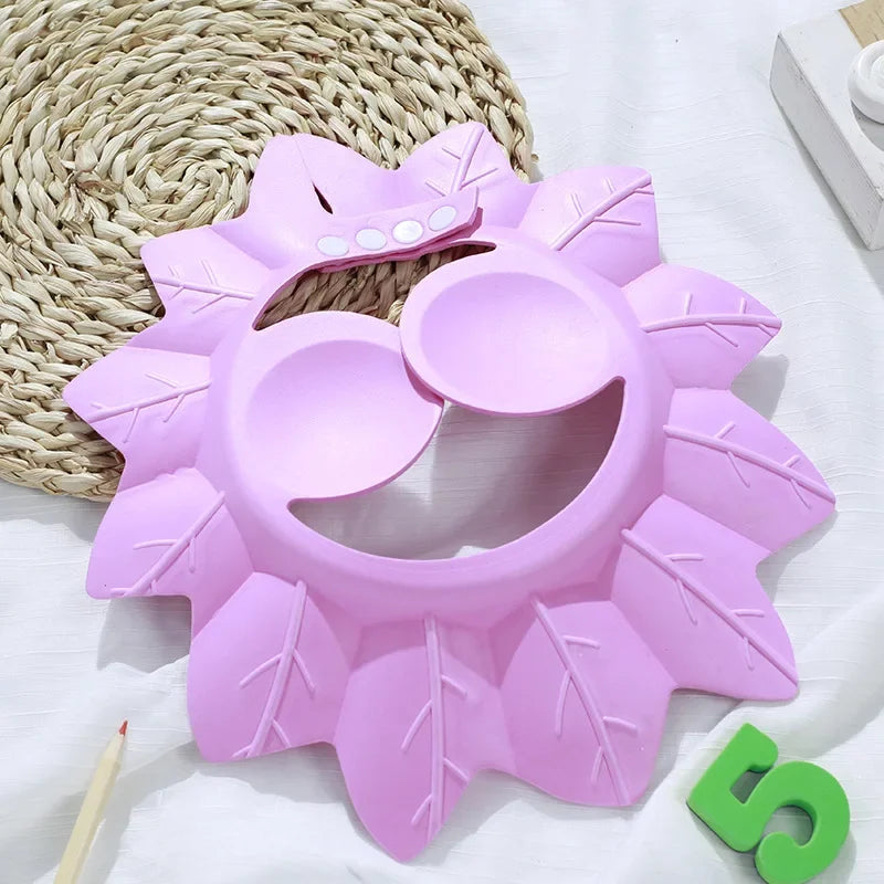 Baby Shower Soft Cap Adjustable Hair Wash Hat for Kids Ear Protection Safe Children Shampoo Bathing Shower Protect Head Elegant Bathing Cap Kids