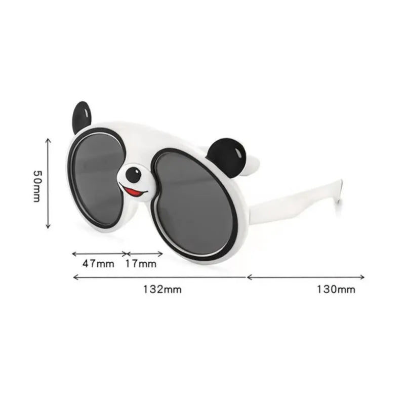 Trend Children Cartoon Sunglasses Boys Girls Panda Shaped Polarized Sun Glasses Kids UV Protection Children's Birthday Gift Toys