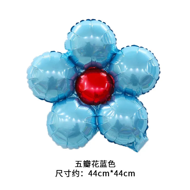 Flower Foil Balloons Leaf Flower Baloon Birthday Party Wedding Decorations Party Globos Shower Children Suplies اكواب دزني