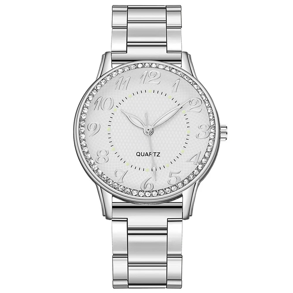 Elegant Dress Mesh Belt Rhinestones Quartz Watches  Luxury  Bracelet Quartz Watches for Women  BusinessClock Relogio Feminino