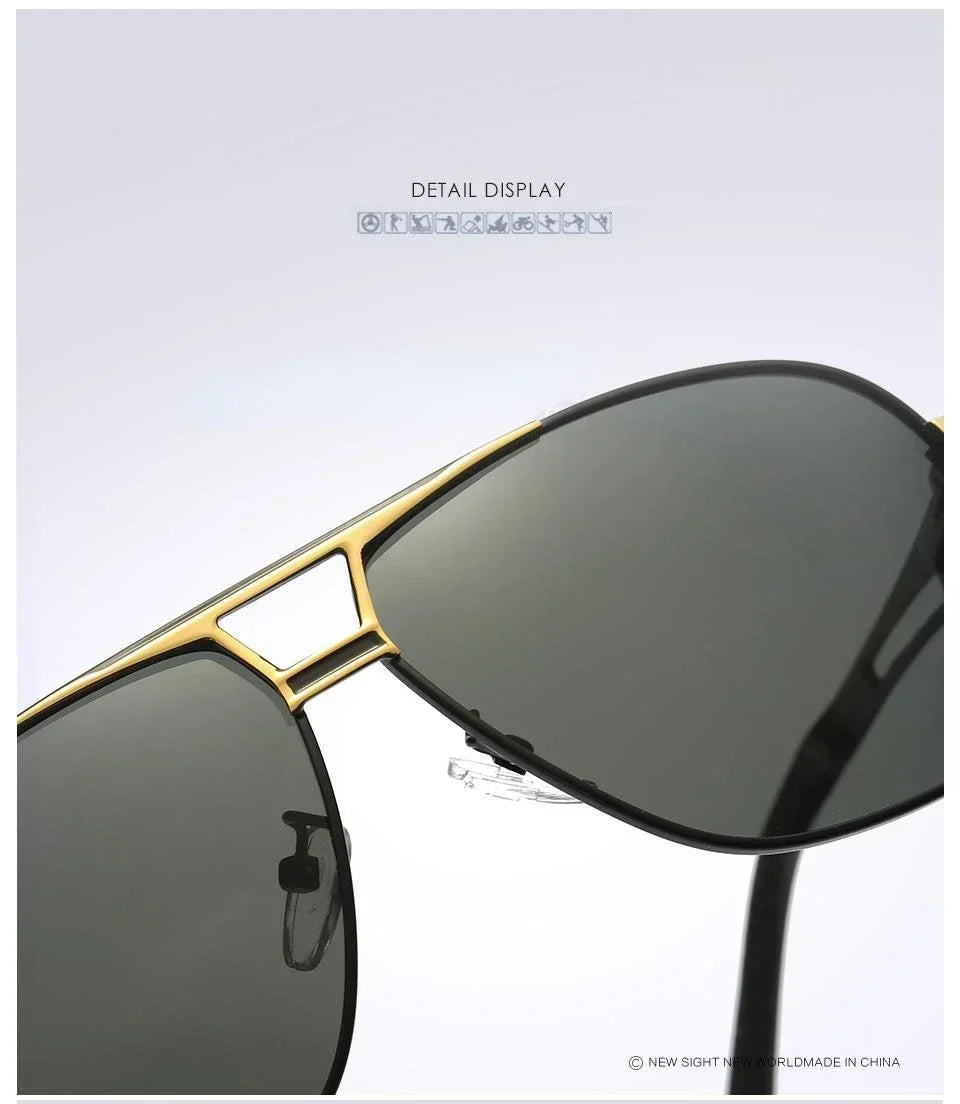 Photochromic Polarized Sunglasses for Men Fashion Sun Glasses Men Women Luxury Driving Classic Cycling Sunglasses 2024