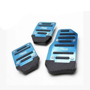 Universal Aluminum Automatic Transmission Car Pedal Cover Brake Fuel Gas Foot Pad Set Kit Pedals Red Blue Silver Non-Slip Tools