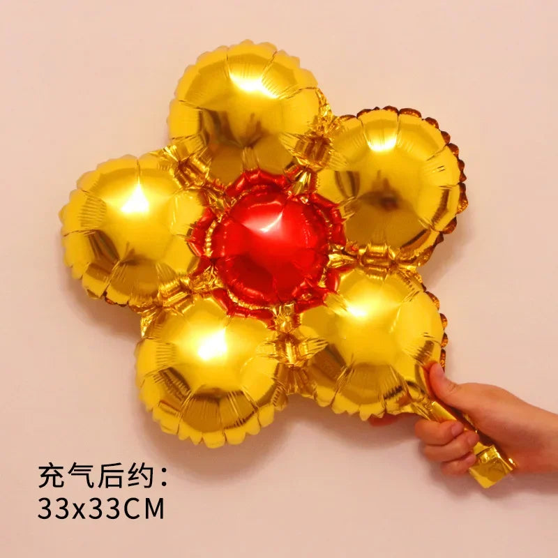 Flower Foil Balloons Leaf Flower Baloon Birthday Party Wedding Decorations Party Globos Shower Children Suplies اكواب دزني
