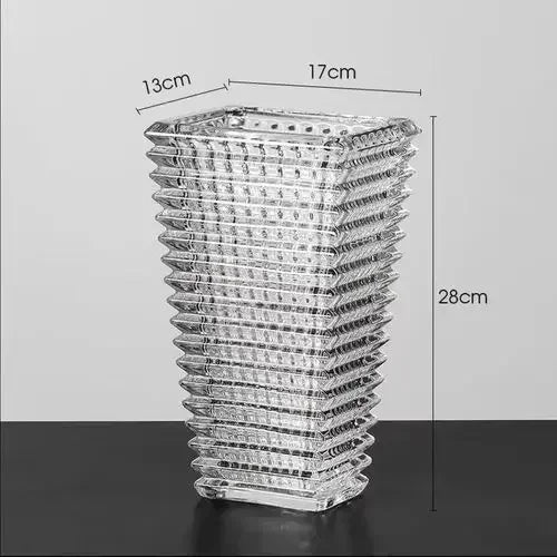 Wedding Luxury Vase Yellow Glass Tall Golden Nordic Vase Aesthetic Black Minimalist Jarrones Decorativos Moderno Room Decoration